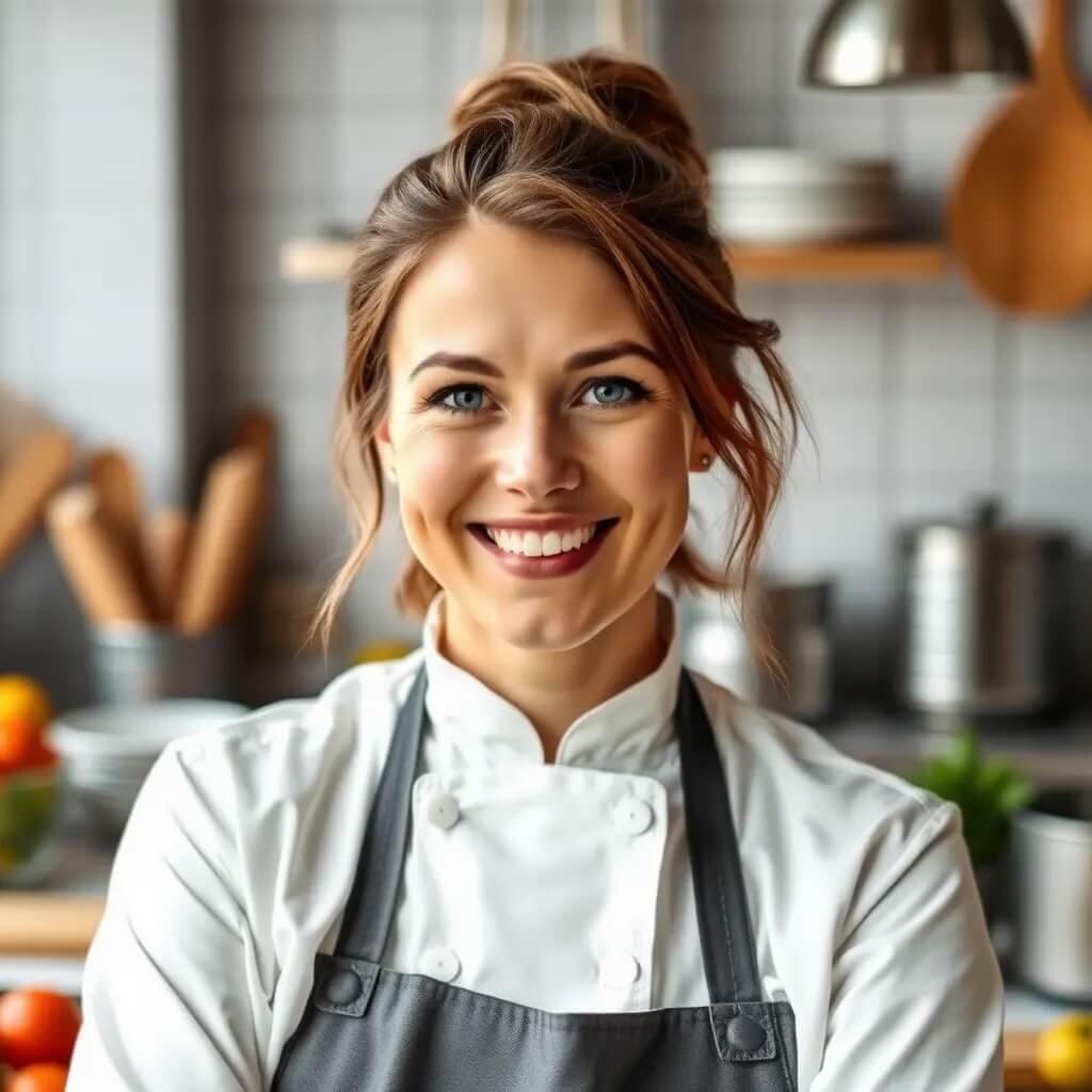 Professional AI Headshot for Chef or Food Blogger